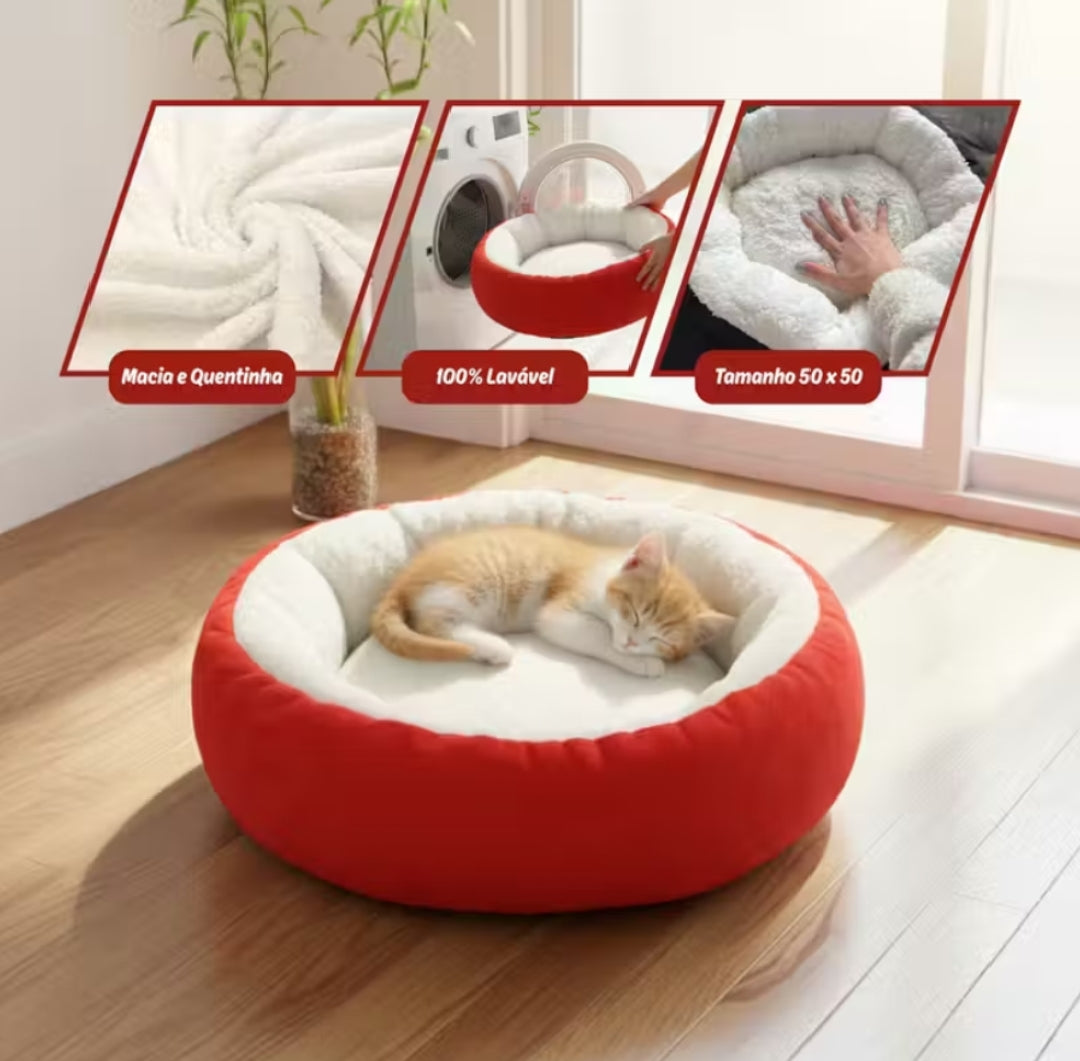 🐾cama , Caminha sherpa confortável para cães e gatos